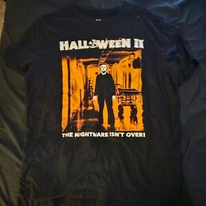 Halloween II Black Michael Myers T-shirt